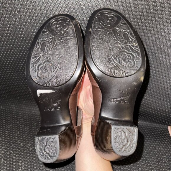 Dansko Diana Mary Jane Brown Leather Round Toe Buckle Strap Shoes Womens 38 (8) - Picture 7 of 8